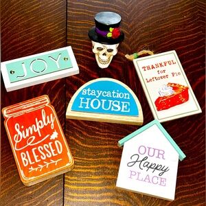 Shelf Sitters / Home Decor (BUNDLE of 9)…